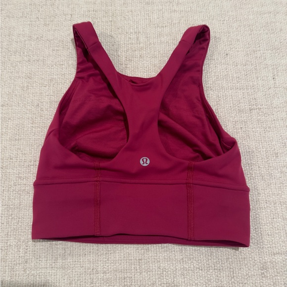 Lululemon Wunder Train Longline Bra *Medium Support, C/D Cup Pomegranate. Size 2 - Picture 12 of 16
